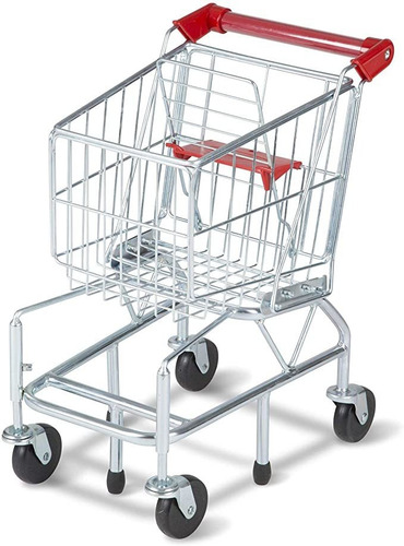 Melissa & Doug - Carrito De Compras Con Marco De Metal De Re