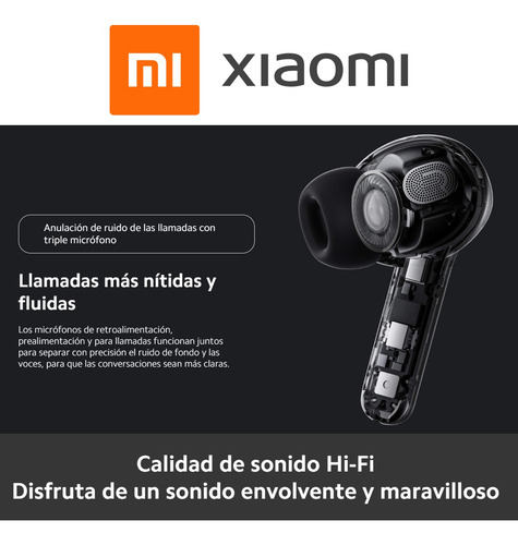 Xiaomi Buds 3t Pro Auriculares In-ear Inalámbricos Anc, Blan