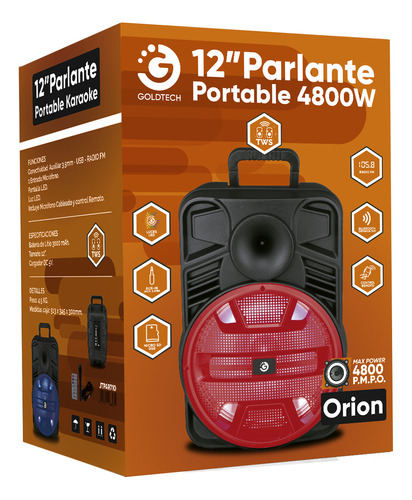 Parlante Goldtech 12