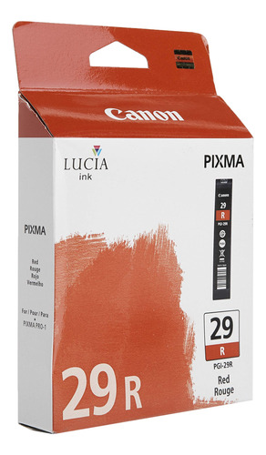 Canon Lucia Pgi-29 Tanque De Tinta Rojo Individual