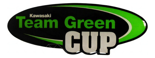 Adesivos Emblemas Compativel Kawasaki Team Green Cup 3d Re17 Cor Kawasaki Team Green Cup