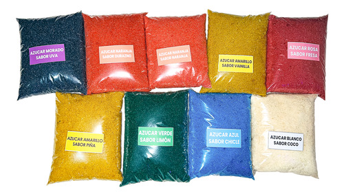 4kg Azúcar De Colores Para Tus Postres Y Algodón De Azúcar