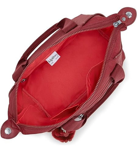 Kipling Art Mini Bolso De Mano Y Crossbody Mujer Original Funky Red Liso Plata Funky Red