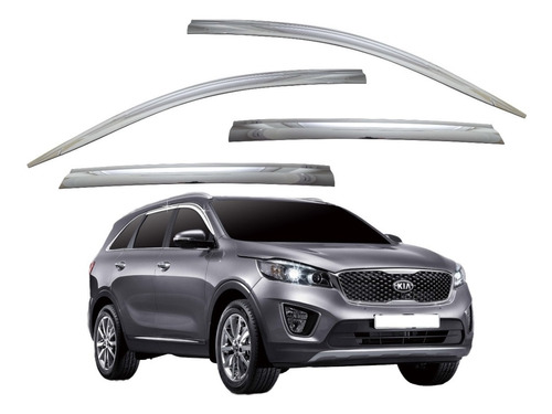 Aletas Bota Agua Cromada Kia Sorento 2014-2018