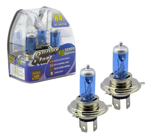 Ampolleta H-4/ Tipo Xenon X2/ 12 Volt