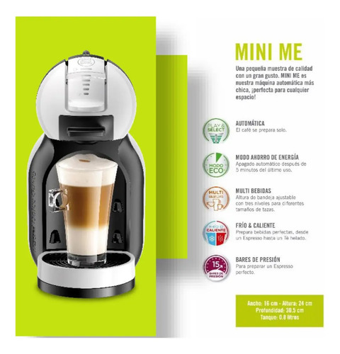 Cafetera Moulinex Express Mini Me Blanca Y Negra | Cuotas sin interés