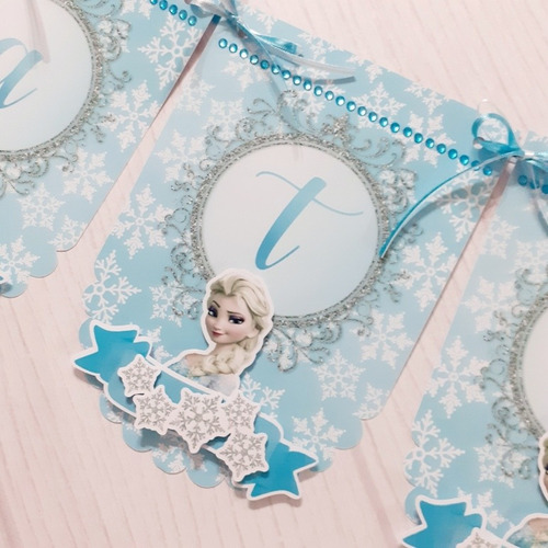 Banderines Personalizados 3d Frozen