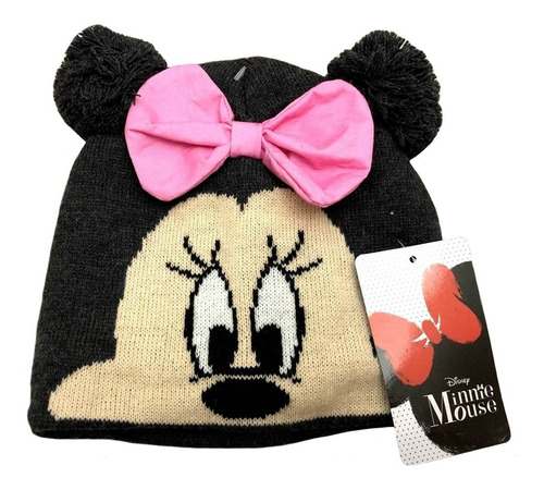 Imagem 2 de 4 de Kit Inverno Infantil Minnie Disney : Touca / Gorro + Luvas