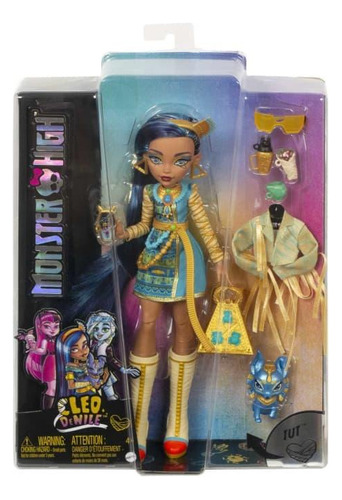 Hhk54 Monster High Boneca Cleo Moda