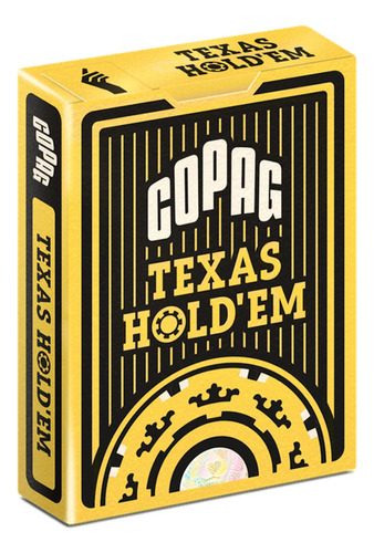 Baralho De Pôquer Copag Texas Holdem Plástico Poker Preto