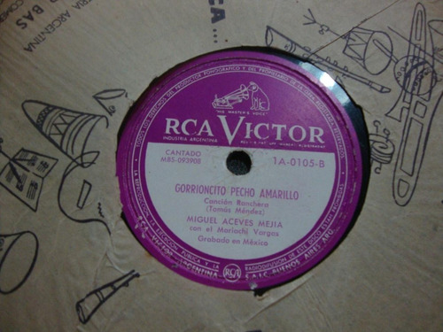 Pasta Miguel Aceves Mejia Mariachi Vargas Rca Victor C44