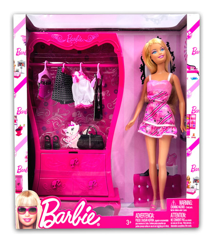Barbie Glam & Playset Cupboard 2009 Edition