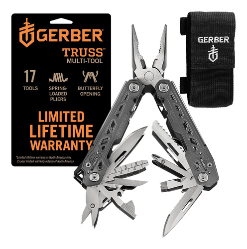 Gerber Gear Truss Alicates De Punta Fina 17 En 1 Multiherram