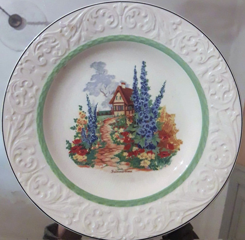 Plato De Colección De Porcelana Inglesa Wood´s Ivory Ware