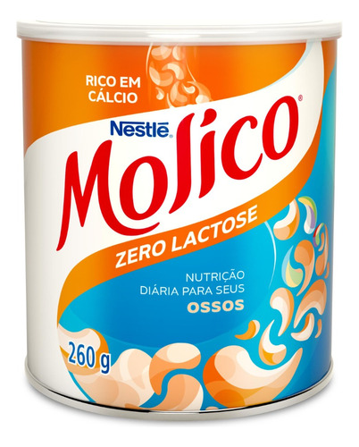 Composto lácteo zero lactose Molico lata 260g