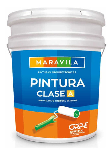 Pintura Maravila Mate Clase A Cuñete 5 Galones Blanco