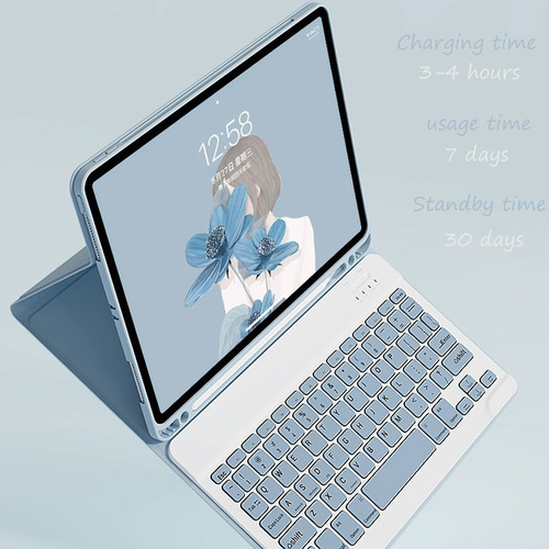 Funda Con Teclado Ratón For iPad 9.7 6th 5th Gen Air 2 Ñ