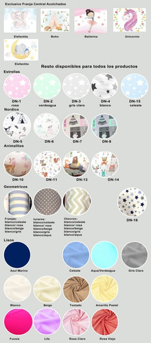 Chichoneras Completa Reversible Con Acolchado Y Sabana