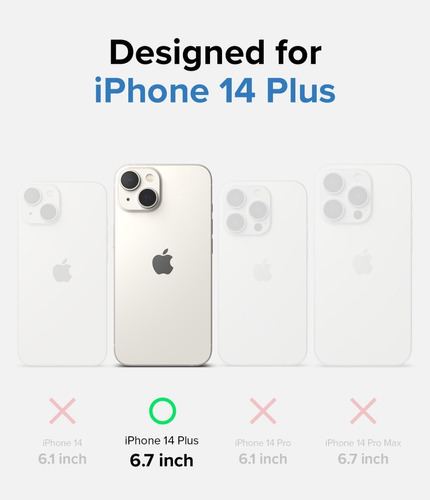 Funda Ringke Fusion Para iPhone 14 Plus De 6.7 Anti Impacto Nombre Del Diseño iPhone 14 Plus 6.7 Color Clear Matte (transparente Matte