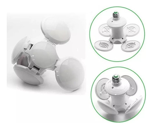 Ampolleta Forma De Pelota Ufo 28w Angulo Ajustable Luz Blanco Frío