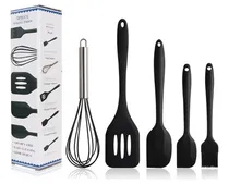 Comprar Utensilios De Silicona Set 5 Piezas Espatula Batidor Pincel