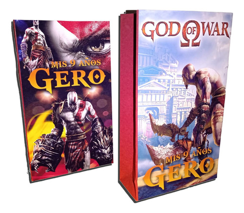 Bolsitas Golosineras God Of War X 10 Personalizadas Fiestas