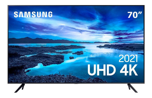 Imagem 1 de 11 de Smart Tv 70  Uhd 4k Samsung 70au7700, Processador Crystal 4k