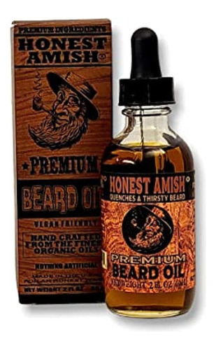 Honest Amish - Aceite De Barba Premium - 2 Onzas