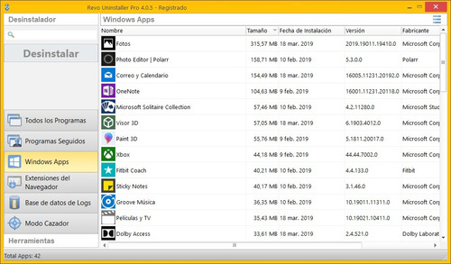 Imagen 3 de 4 de Desinstalador Programa - Revo Uninstaller Pro / Licencia