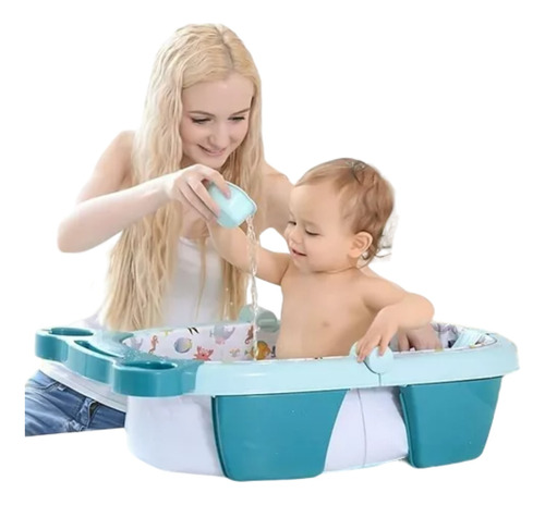 Bañito De Bebé Bañera Plegable Portátil