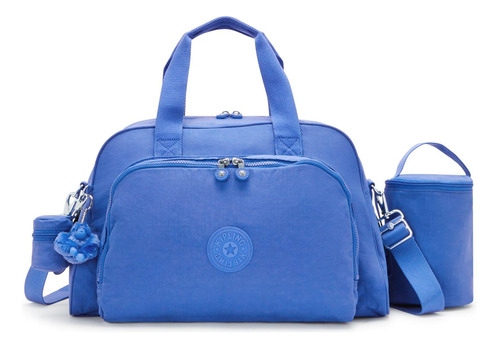 Bolsa Maternidade Original Kipling Camama Azul Havana Blue 