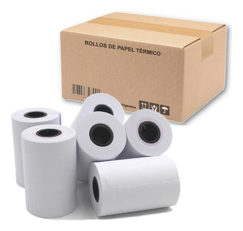 Pack 100 Rollos Papel Térmico 57x20 Posnet Registradoras