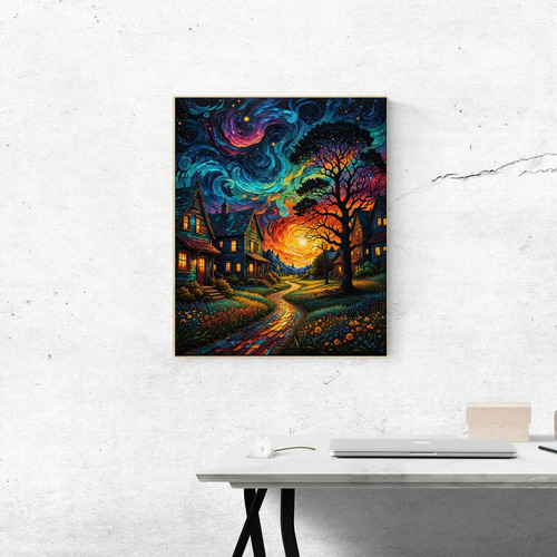 Kit De Pintura Por Números Nocturna Para Adultos Dd052