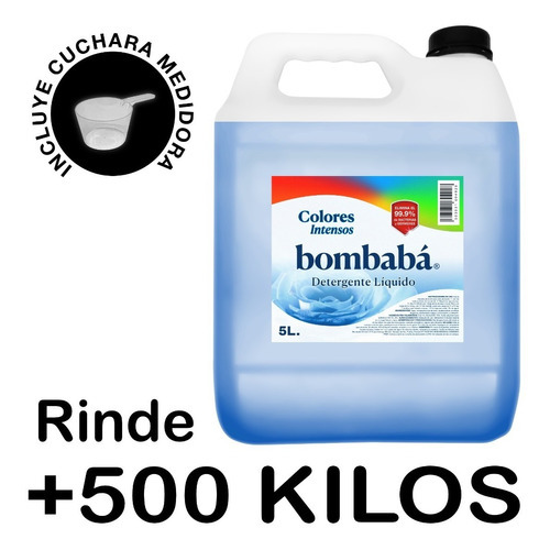 Detergente Liquido Para Ropa De Color 5 Litros Bombabá