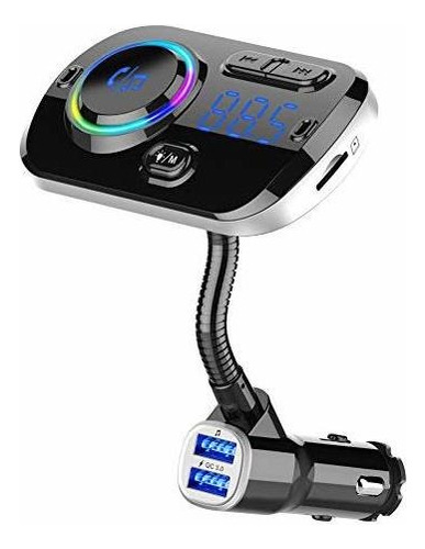 Transmisor Fm Bluetooth 5.0 Para Automóvil Adaptador D...