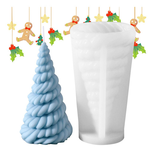 Molde De Silicona Para Árbol De Navidad Vela De Molde De Sil