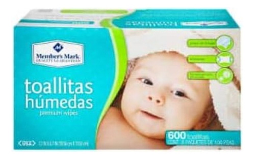 Toallas Humedas Members Mark Caja De 6 Paquetes Con 100 Pzas