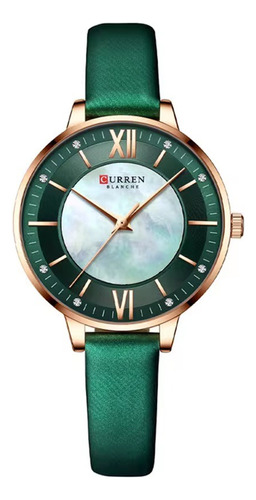  Reloj Marca Curren Modelo 9080 Elegante De Lujo Para Damas