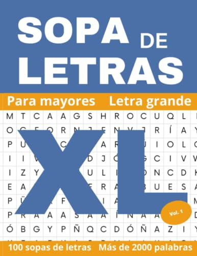 Libro : Sopa De Letras Xl Letra Muy Grande Para Personas...