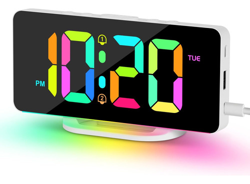 Reloj Despertador Alanas Con Alarmas Duales Que Cambian De C