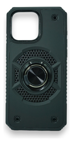 Case Uso Rudo Anillo Nvo Diseño Negro Para Samsung A22 4g