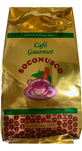 Café Soconusco Gourmet Molido 500g Chiapas Mexico Pack 2 Pzs