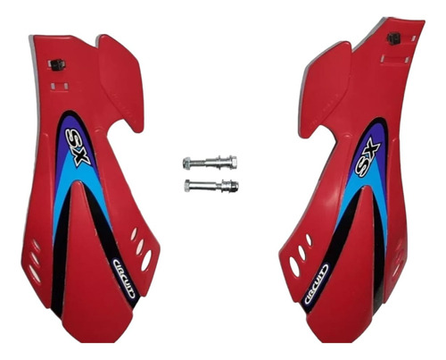 Protector De Mano Sx Rojo-bmmotopartes