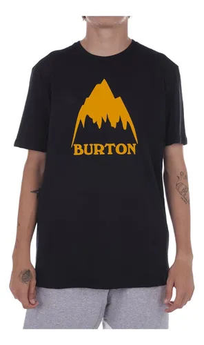 Burton Mountain Logo Naranja Remera