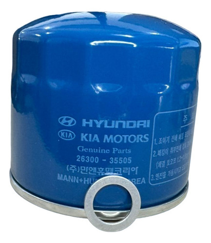 Filtro Óleo Motor Kia Cerato Flex 2017 Original 135e1