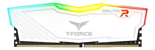 Memoria RAM T-Force Delta RGB gamer color blanco  16GB 1 Team Group TF4D416G3600HC18J01