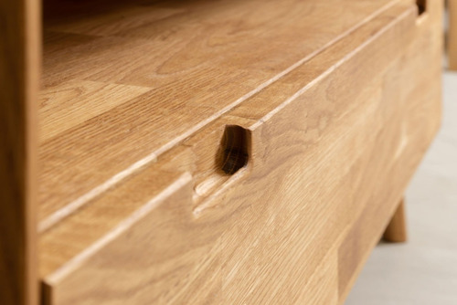 Imagen 4 de 9 de Mueble Tv 100% Madera Maciza De Roble Ref: Maciza01