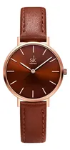 Comprar Reloj Ultrafino Para Mujer Sk Modelo Sencillo Correa Cuero Color De La Malla Color Del Bisel Color Del Fondo