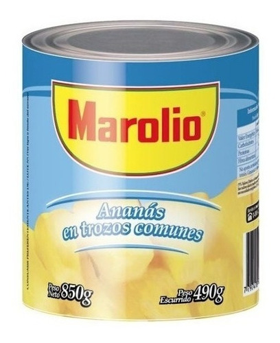 Anana Marolio Trozos 850 Grs X 6 Unidades