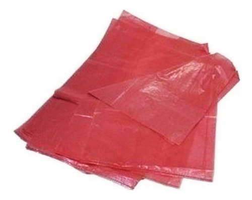 Saco De Lixo Vermelho 60l Pacote Com 100 Kit 5